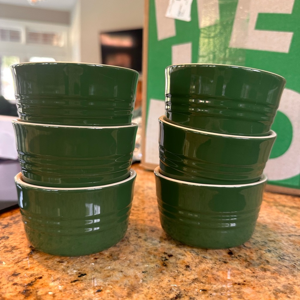 Le Creuset Green Ramekins Set